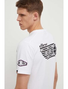 Ellesse t-shirt bawełniany Boretto T-Shirt męski kolor biały z nadrukiem SHV20120