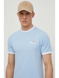 Ellesse t-shirt bawełniany Meduno T-Shirt męski kolor niebieski z aplikacją SHR10164