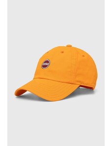 Colmar czapka z daszkiem bawełniana kolor pomarańczowy