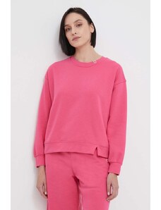 United Colors of Benetton bluza damska kolor różowy gładka