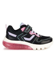 Geox Sneakersy "Ciberdron" w kolorze czarno-różowym