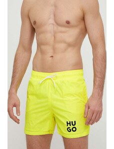 HUGO szorty kąpielowe kolor żółty 50510190