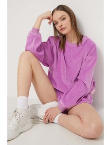 Billabong bluza damska kolor fioletowy gładka EBJFT00124