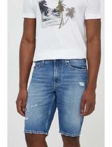 Calvin Klein Jeans szorty jeansowe męskie kolor niebieski