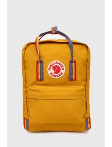 Fjallraven plecak Kanken Rainbow damski kolor pomarańczowy duży z aplikacją F23620