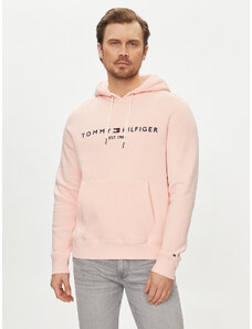 Tommy Hilfiger Bluza Logo MW0MW11599 Różowy Regular Fit