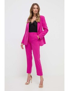 Marciano Guess spodnie DIANE damskie kolor różowy fason cygaretki high waist 4GGB04 7068A