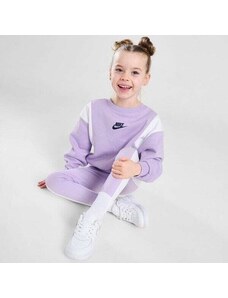Nike Komplet (G)Cblk Suit Lil/wht$ Dziecięce Ubrania Komplety dresowe 36L203-PAK Fioletowy
