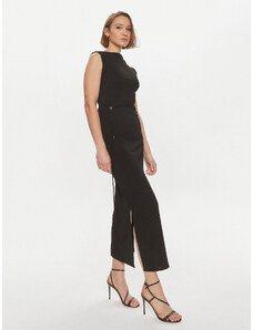 Calvin Klein Sukienka letnia Crinkled K20K206545 Czarny Regular Fit