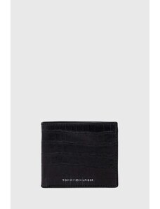 Tommy Hilfiger portfel skórzany męski kolor czarny AM0AM12320