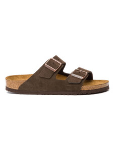 Klapki Birkenstock Arizona zamsz 0951313 Brązowy