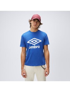 Umbro T-Shirt Ss Fw Large Logo Cotton Męskie Ubrania Koszulki 65352U-HV8 Niebieski