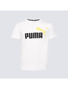 Puma T-Shirt Ss Ess+ 2 Col Logo Tee B Dziecięce Ubrania Koszulki 586985 32 Biały