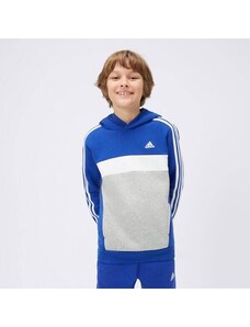 Adidas Bluza Z Kapturem J 3S Tib Fl Hd Dziecięce Ubrania Bluzy IB4087 Niebieski