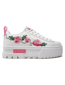 Sneakersy Puma Mayze Embroidery Jr 397281-01 Puma White/Fast Pink/Vine