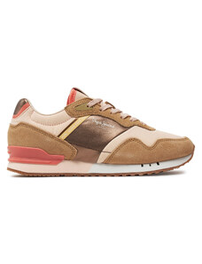 Pepe Jeans Sneakersy London Glam W PLS40006 Beżowy