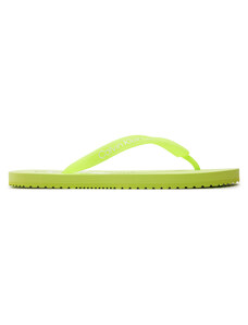 Japonki Calvin Klein Jeans Beach Sandal Monologo Tpu YW0YW01246 Lime Sorbet/Bright White 0IK