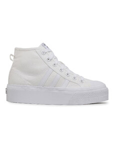 adidas Sneakersy Nizza Platform Mid W FY2782 Biały