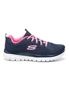 Skechers Sneakersy Get Connected 12615/NVHP Granatowy