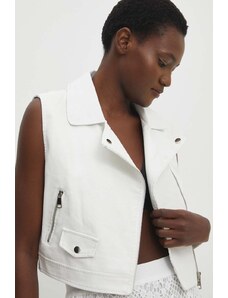 Answear Lab kurtka damski kolor biały przejściowy
