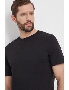 Tommy Jeans t-shirt lounge 2-pack kolor czarny gładki UM0UM03157