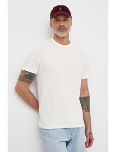 Polo Ralph Lauren t-shirt bawełniany męski kolor beżowy gładki 710936509