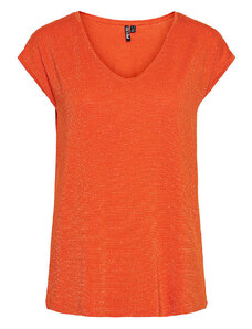 Pieces Koszulka "Billo" w kolorze pomarańczowym