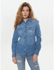 Guess Koszula jeansowa Equity W4RH76 D59K2 Niebieski Slim Fit