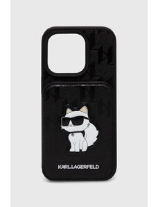 Karl Lagerfeld etui na telefon iPhone 15 Pro 6.1" kolor czarny