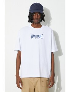 AMBUSH t-shirt bawełniany Graphic męski kolor biały z nadrukiem BMAA006S24JER