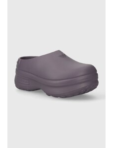 adidas Originals klapki Adifom Stan Mule W damskie kolor fioletowy na platformie IE0479