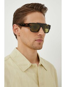 Gucci okulary przeciwsłoneczne męskie kolor zielony GG1460S