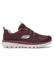 Sneakersy Skechers Get Connected 12615/WINE Bordowy