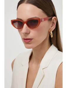 Guess okulary przeciwsłoneczne damskie kolor pomarańczowy GU7910 5244F