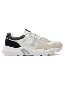 Sneakersy Calvin Klein Jeans Retro Tennis Laceup Nbs Lth Mix YM0YM00745 Bright White/Creamy White/Black 01S