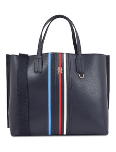 Torebka Tommy Hilfiger Iconic Tommy Satchel Corp AW0AW16409 Space Blue DW6
