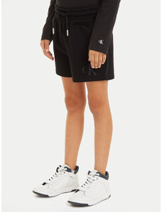 Calvin Klein Jeans Szorty sportowe Iridescent IG0IG02452 Czarny Regular Fit