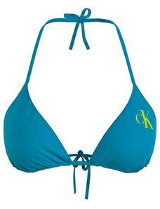 Biustonosz kąpielowy damski Calvin Klein KW0KW01970 CVZ niebieski (XS)