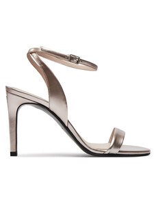 Sandały Calvin Klein Heel Sandal 90 Pearl HW0HW02026 Crystal Gray VBR