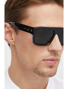 Gucci okulary przeciwsłoneczne męskie kolor czarny GG1461S