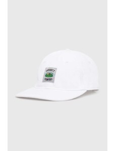 Carhartt WIP czapka z daszkiem bawełniana Field Cap kolor biały z aplikacją I033216.02XX