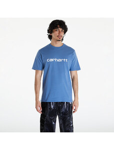 Koszulka męska Carhartt WIP Short Sleeve Script T-Shirt UNISEX Sorrent/ White