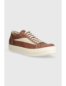 Rick Owens tenisówki Denim Shoes Vintage Sneaks męskie kolor brązowy DU01D1803.SCFLVS.5411