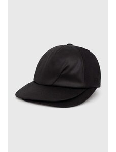 Ader Error czapka z daszkiem kolor czarny gładka BN01SSHW0205
