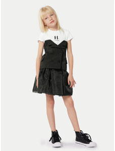 Karl Lagerfeld Kids Sukienka codzienna Z30086 S Czarny Regular Fit