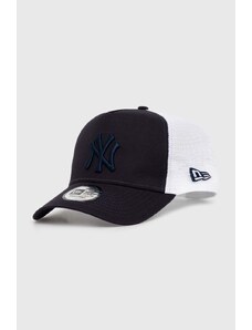 New Era czapka z daszkiem New York Yankees kolor granatowy wzorzysta 60435247