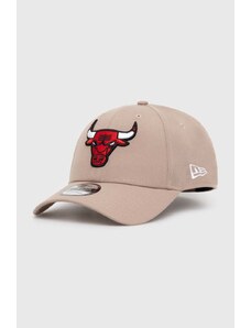 New Era czapka z daszkiem 9Forty Chicago Bulls kolor beżowy z aplikacją 60435239