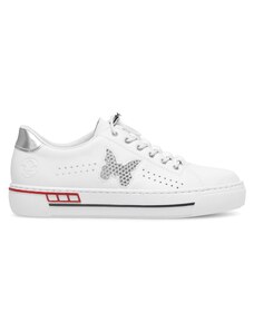 Sneakersy Rieker L8857-80 Biały
