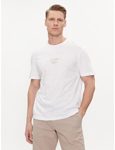 Calvin Klein T-Shirt Line Logo K10K112489 Biały Regular Fit