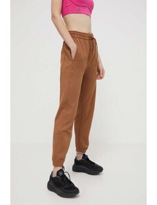 adidas by Stella McCartney spodnie dresowe kolor brązowy gładkie IU0875